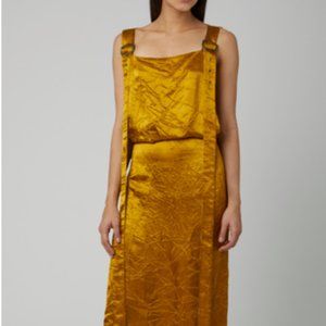 Sies Marjan Crinkled Satin Harness Dress 0 NWT